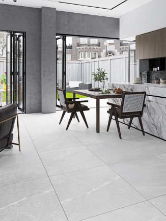 Roca White Non Slip Tile - 1000x1000x10mm