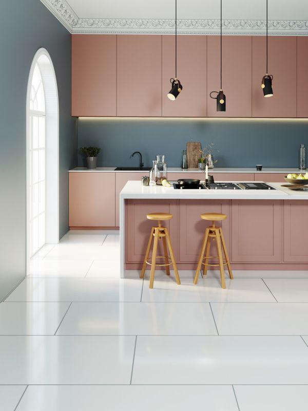 Everest White Gloss Porcelain Tile - 1200x600mm (7m2 LEFT)