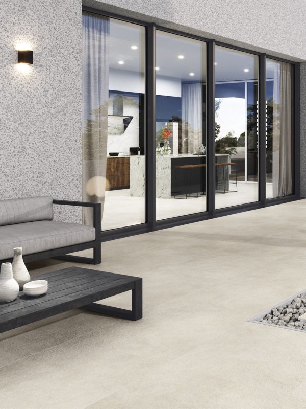 Asphalto Off White Porcelain Tile - 800x800mm (16m2 Left In Stock)