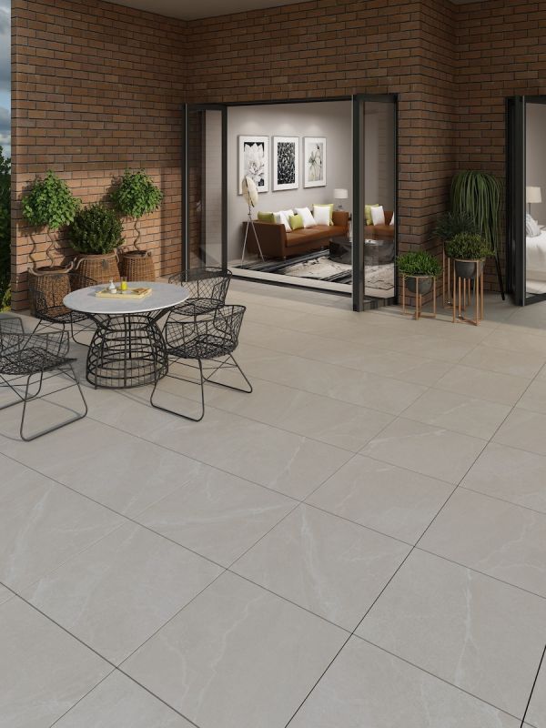 Roca Beige Outdoor Porcelain - 600x600x16mm