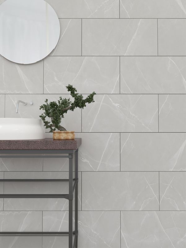 Brenzo Light Porcelain Tile - 600x300mm