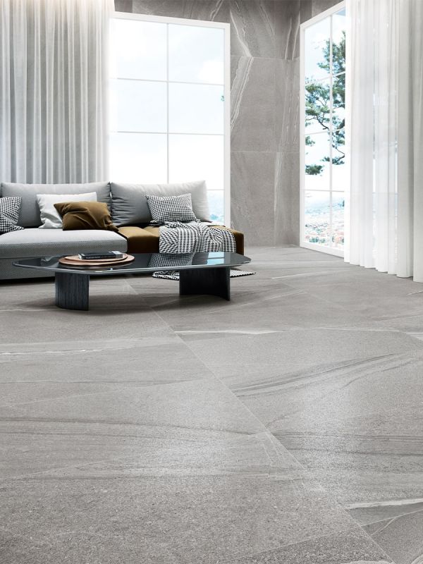 Crossover Grey Porcelain Tile - 1200x600mm