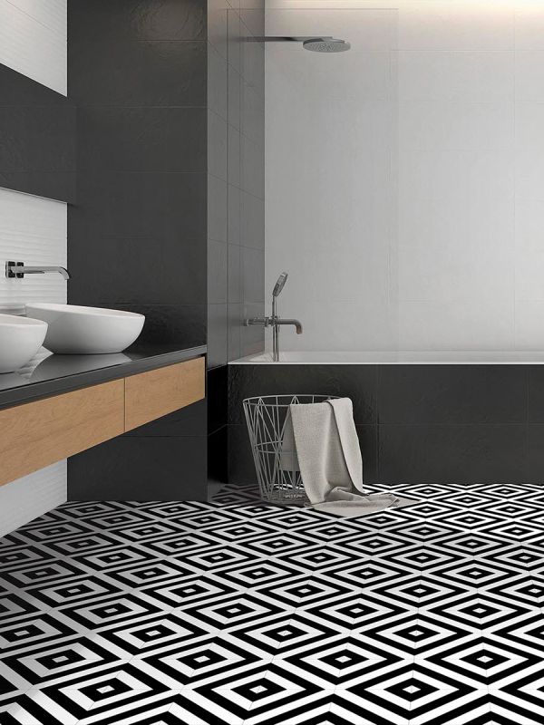 District Black - 200x200mm