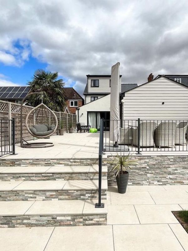 Eclipse Ivory Outdoor Porcelain Paving Slabs - 900x600x20mm