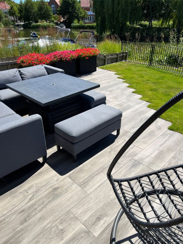 Fume Grey Italian Tile - 1200x400x20mm