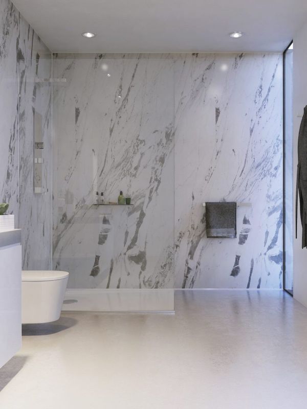 Showerwall Lightning Marble Wall Panel