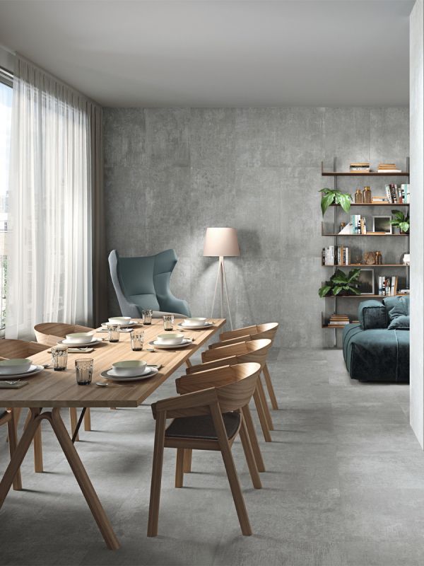 Metallica Steel Porcelain Tile - 800x800mm