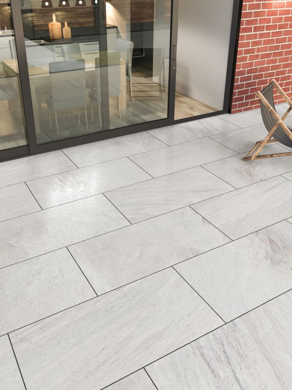 Mystone Quartzite Bianca Italian Tile - 1000x500x20mm